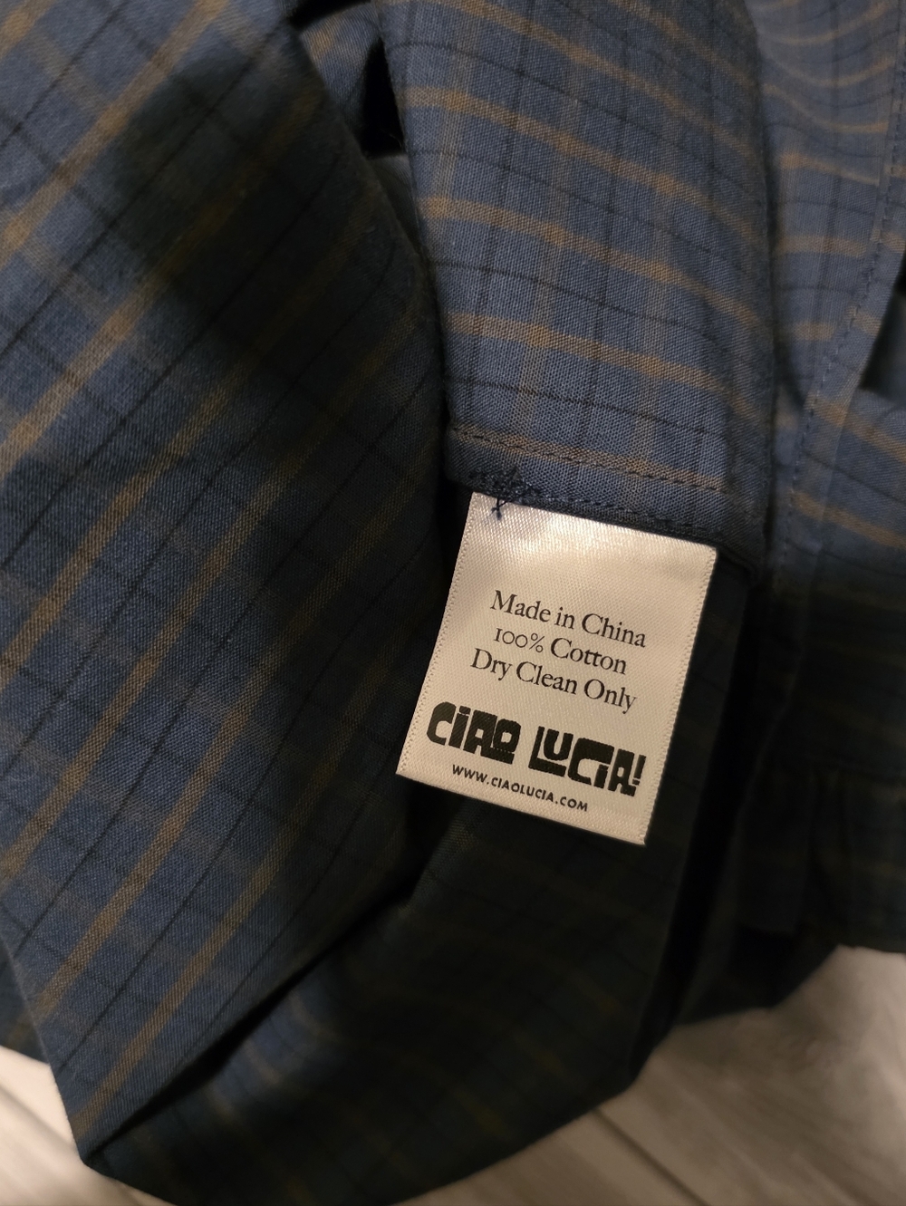 Ciao Lucia Mariana Plaid Dress Mini Collared Check Button Down XXS - Picture 7 of 10